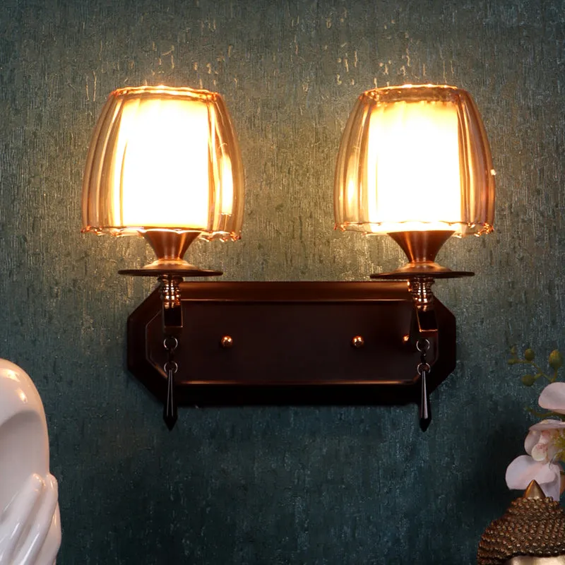 Onyxa II Iron Wall Lamp - Beige media 1