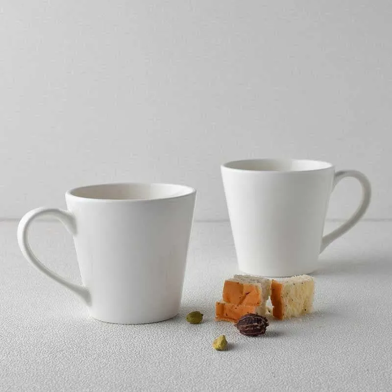 Pure Porcelain Coffee Mug (290 mL) - Two Piece Set media 1