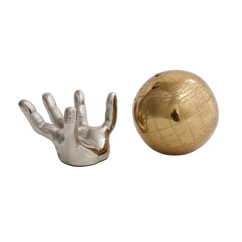 Angelic Grip Globe Aluminum Showpiece media 4