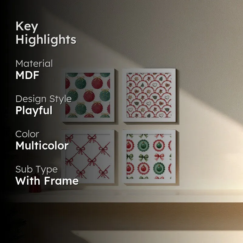 Frostella Wall Painting - Set Of Four media 2