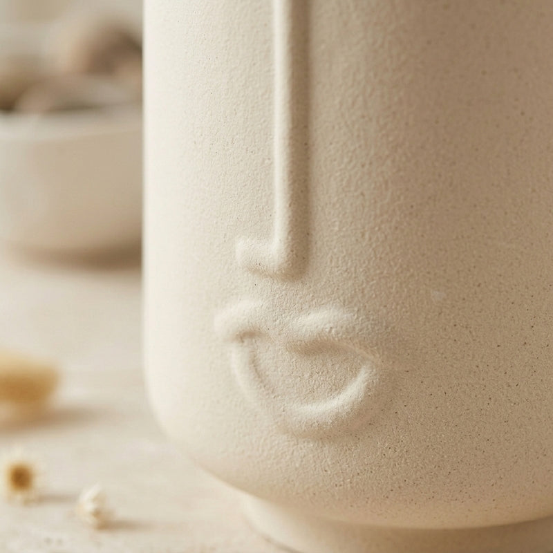 Ada Face Vase - White media 3