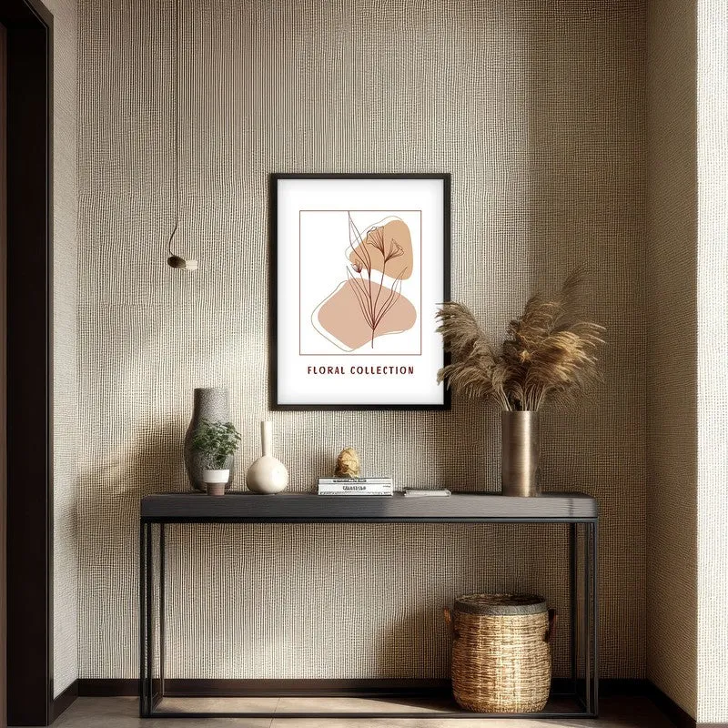 Soft Petals Canvas Wall Painting With Black Frame media 4