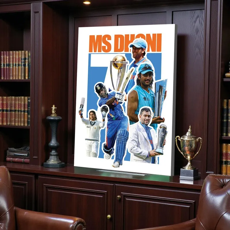 MS Dhoni Canvas Wall Art media 5
