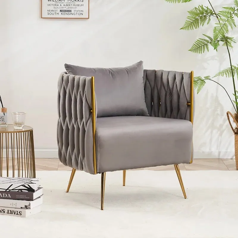 Dreamix Metal Accent Chair (Grey) - Two Piece Set media 4