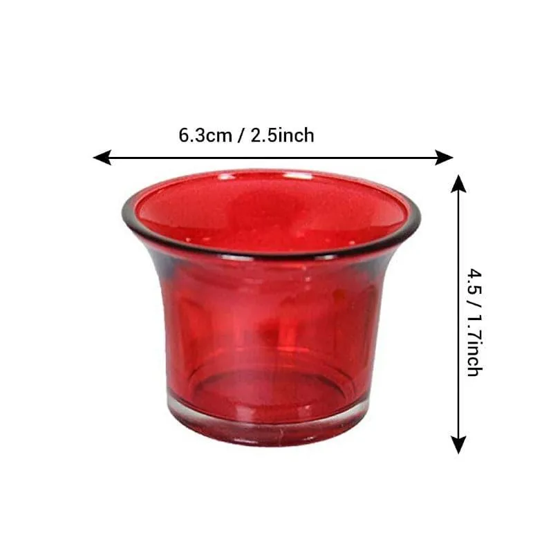 Uthena Tealight Candle Holder (Red) - Set Of Six media 5