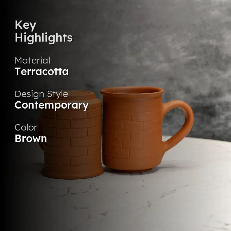 Sienna Terracotta Coffee Mug (440 mL Each) - Set Of Two media 2