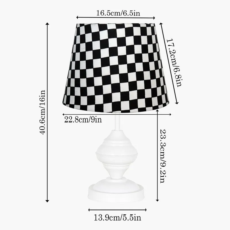 TwilightGlow Night Light Wooden Table Lamp - Black,White media 8
