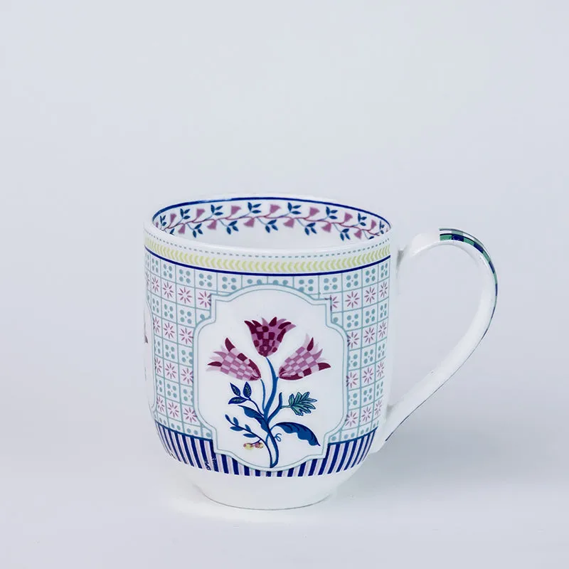 Magique: Bouquet Tulip Garden Fine China Mug (200 mL Each) - Set of Six media 6