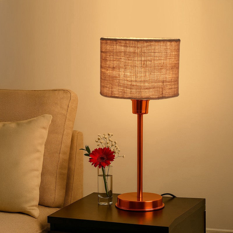 Kavira Zylo Metal Table Lamp - Beige media 3