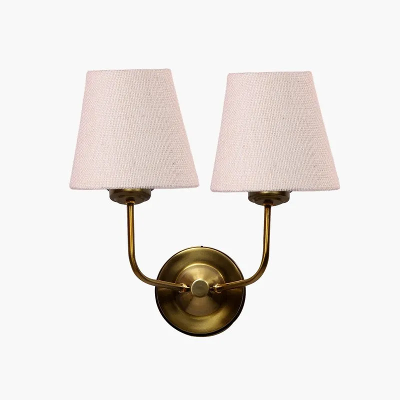 Lumoire Duo Cone Metal Wall Lamp - Gold,White media 5