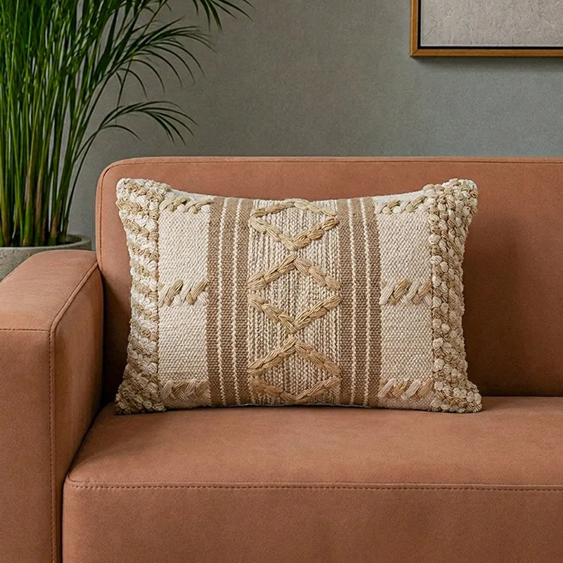 Dune Weave Cotton Cushion Cover - 1