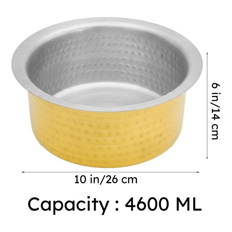 HeritageGlow Durable Brass Pateela - 4600 mL media 12
