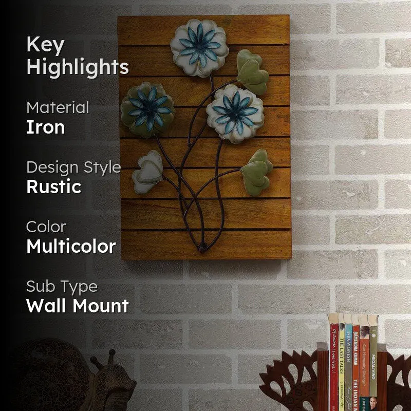 Floral Bunch Iron Wall Accent media 2