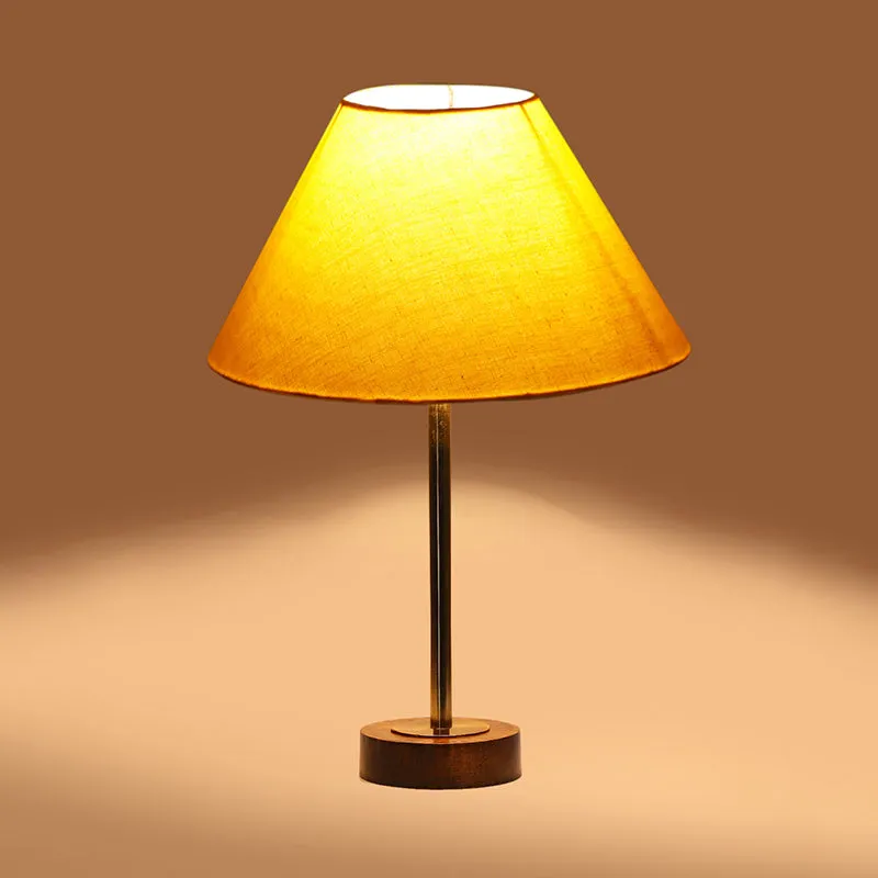 Cotin II Rodin Wooden Table Lamp - Yellow,Gold,Brown media 6
