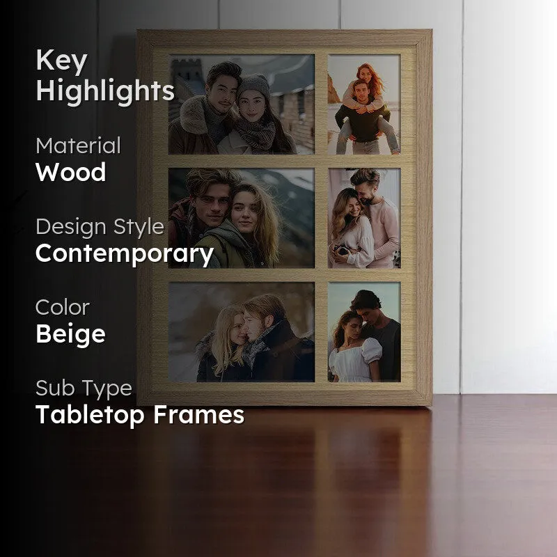 Timera Collage Photo Frame - Beige media 2