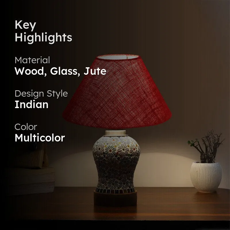 Lunexa Wooden Table Lamp - Multicolor - 2