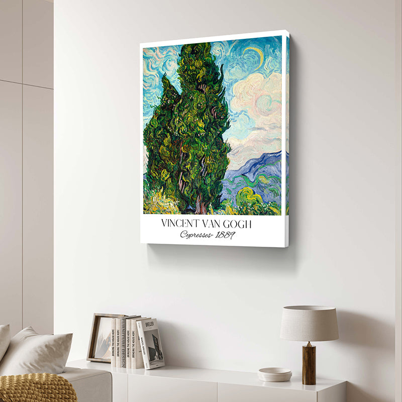 Van Gogh's Cypresses Wall Art