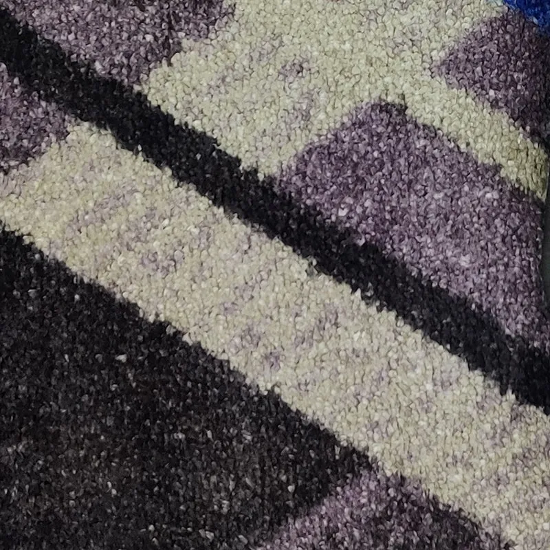 Aaris Geometric Micro Fiber Area Rug - Grey media 5