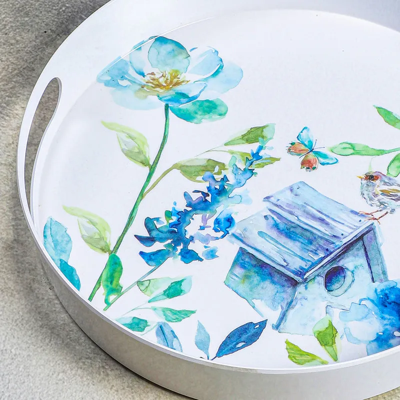 Azure Treehouse Melamine Serving Tray media 3