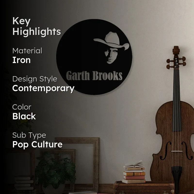 Garth Brooks Black Iron Wall Accent media 2