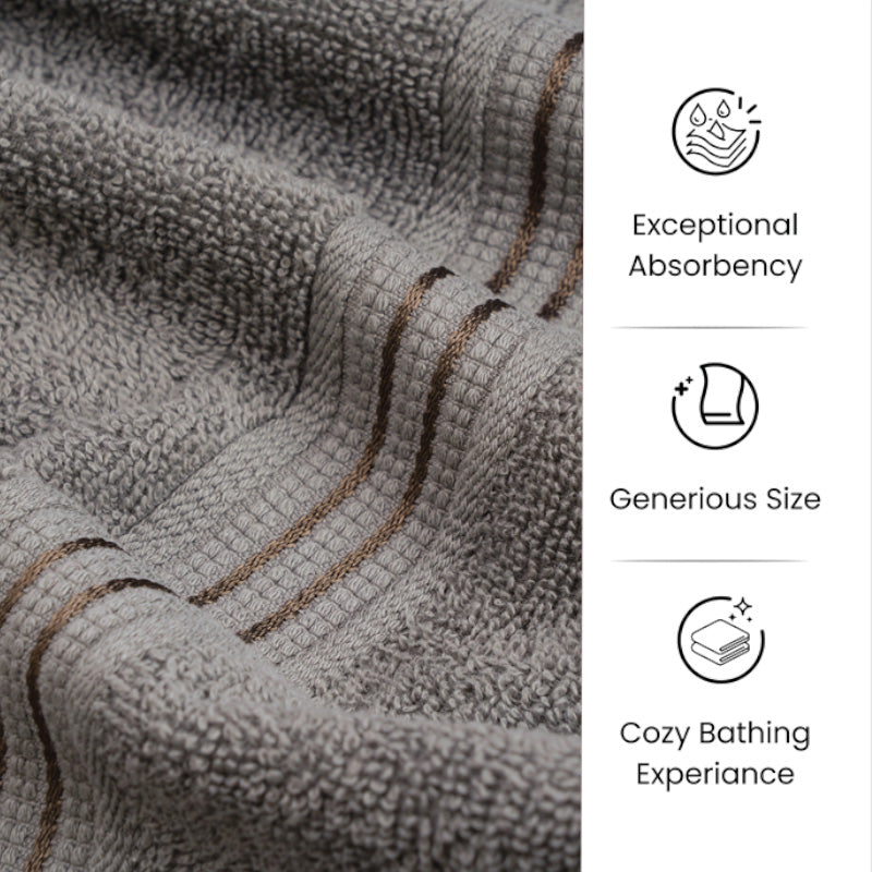 Micro Cotton LuxeDry Solid Bath Towel - Grey media 7