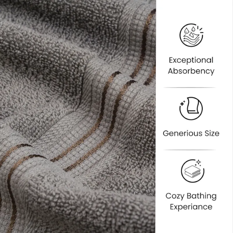 Micro Cotton LuxeDry Solid Bath Towel - Grey media 7