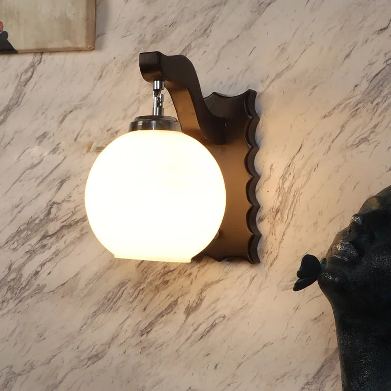 Felicia Wooden Wall Lamp media 1