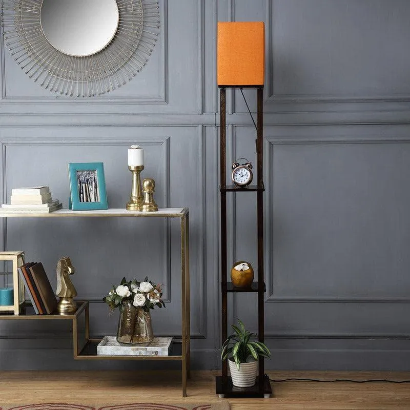 Evano Gleam Floor Lamp With Shelf media 3