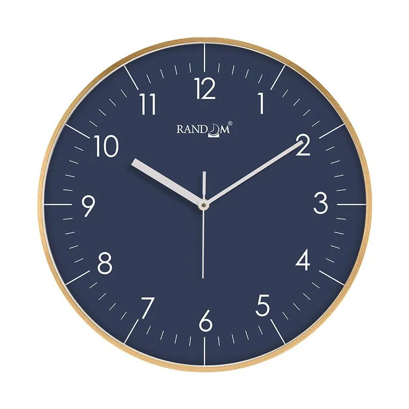 Benot Gold Analog Wall Clock - Blue & Gold media 3