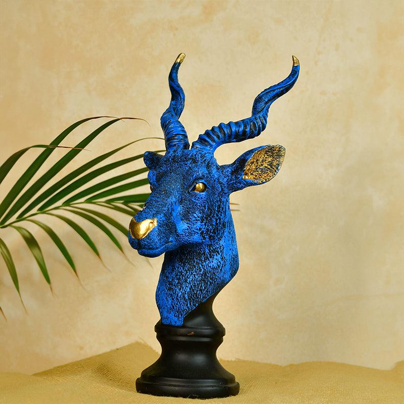 Cobalt Mountain Goat Showpiece