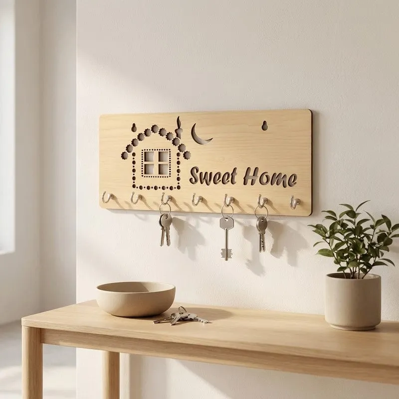 HomeCharm MDF Hooks & Key Holders media 1