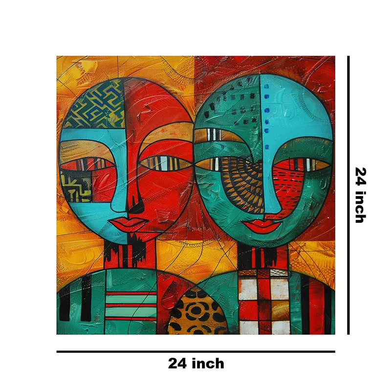 Modern Abstract Faces Wall Painting media 9
