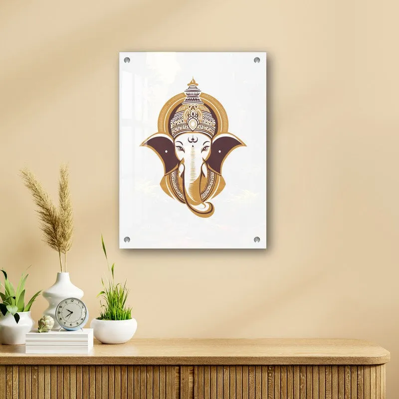 Ganesh Divine Aura Acrylic Wall Art media 4