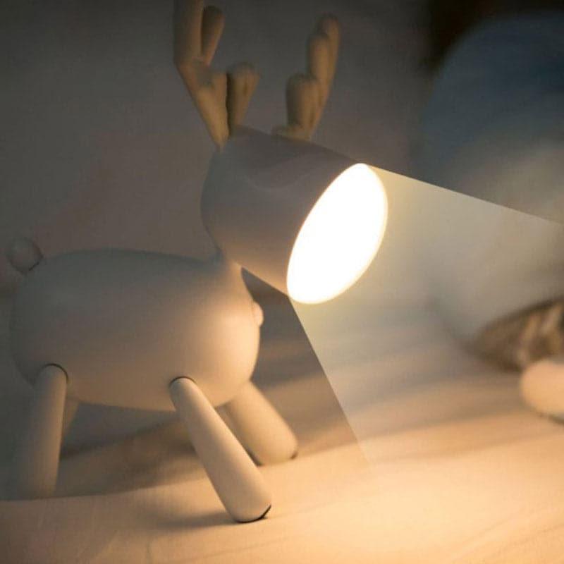 Jolly Reindeer LED Table Lamp - White media 4