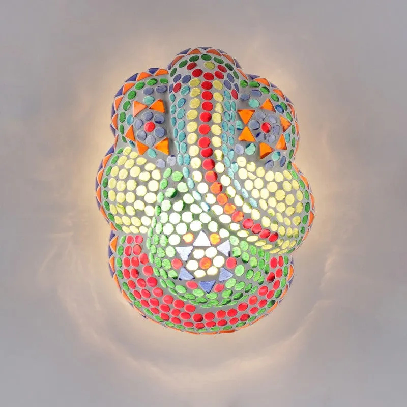 Ganesha Divine Glass Wall Lamp - Multicolor media 5