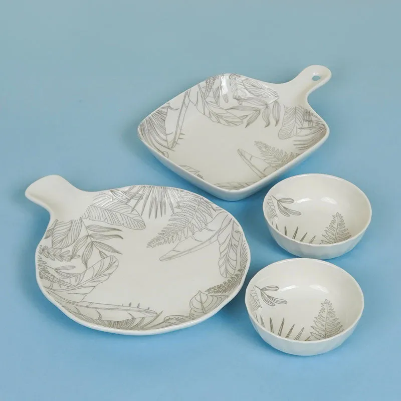 Celene Chic Porcelain Serving Set - Four Piece Set media 3
