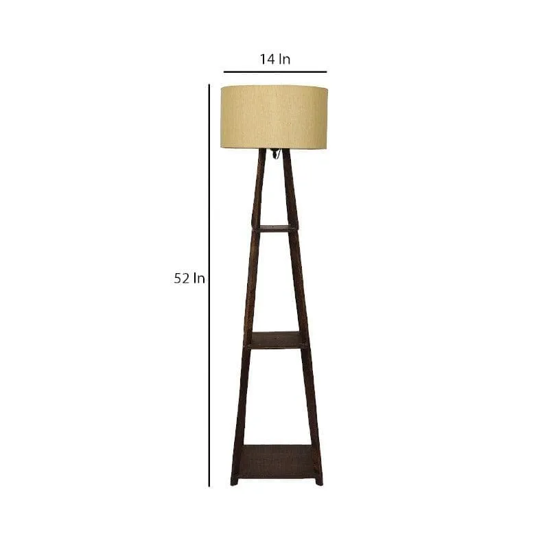 Seasa Wistera Floor Lamp With Shelf - Beige media 6