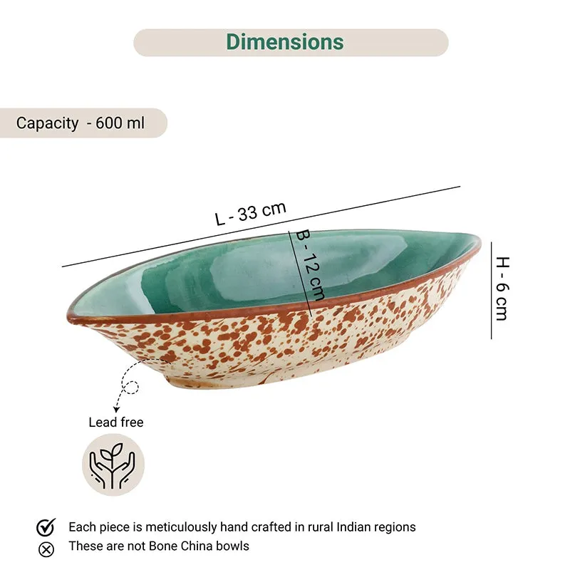 Cinnamon Swirls Ceramic Serving Bowl - 600 mL media 8