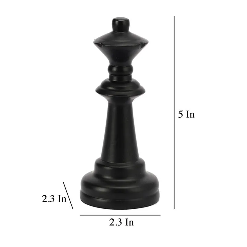 Minimalist Black Chess Showpiece media 6