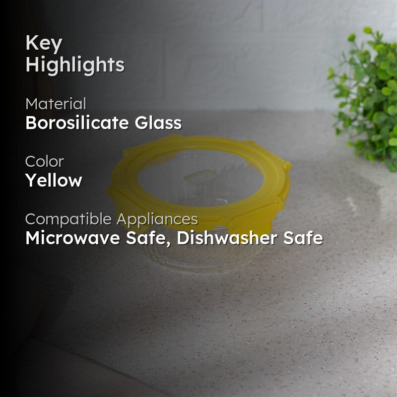 Nita Flora Glass Lunch Box - 620 ML media 2
