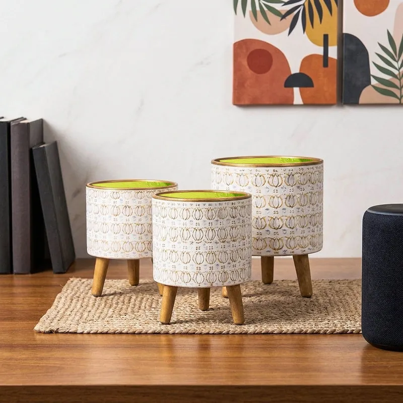 Eden Metal Planters - Set Of Three media 1