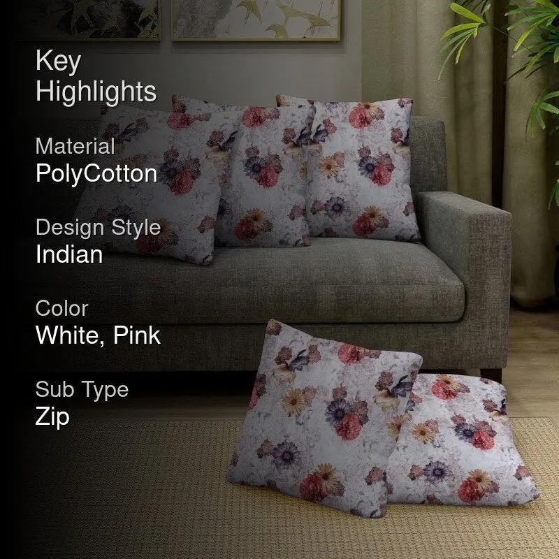 French Florals Cushion Cover - Set Of Five media 2
