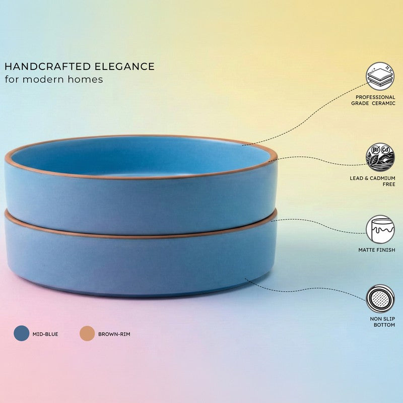 Savro Ceramic Salad Bowl (700 mL Each) - Set Of Two media 5