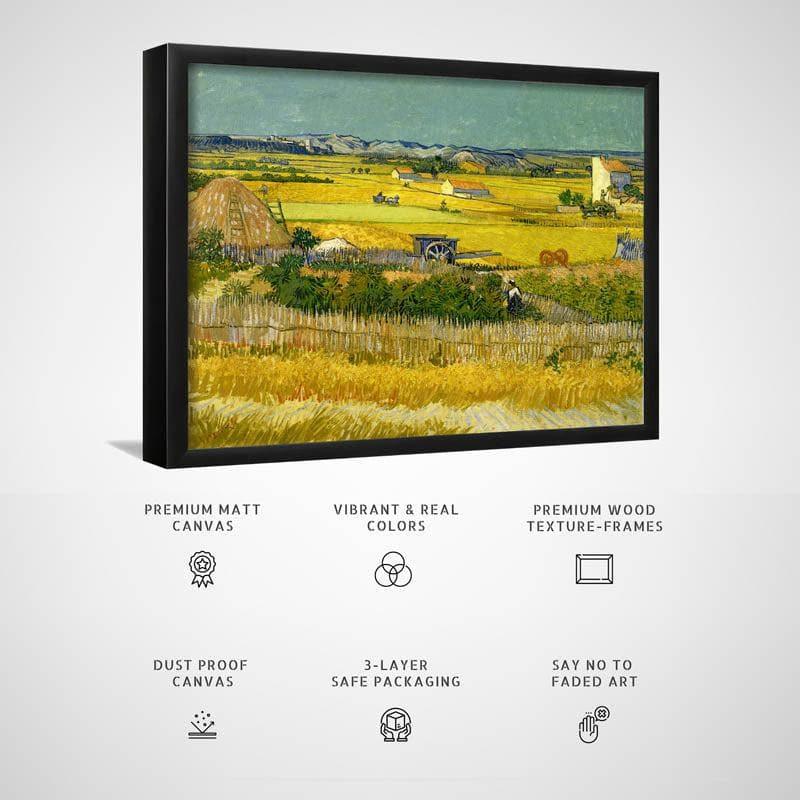 The Harvest By Vincent Van Gogh - Black Frame media 3