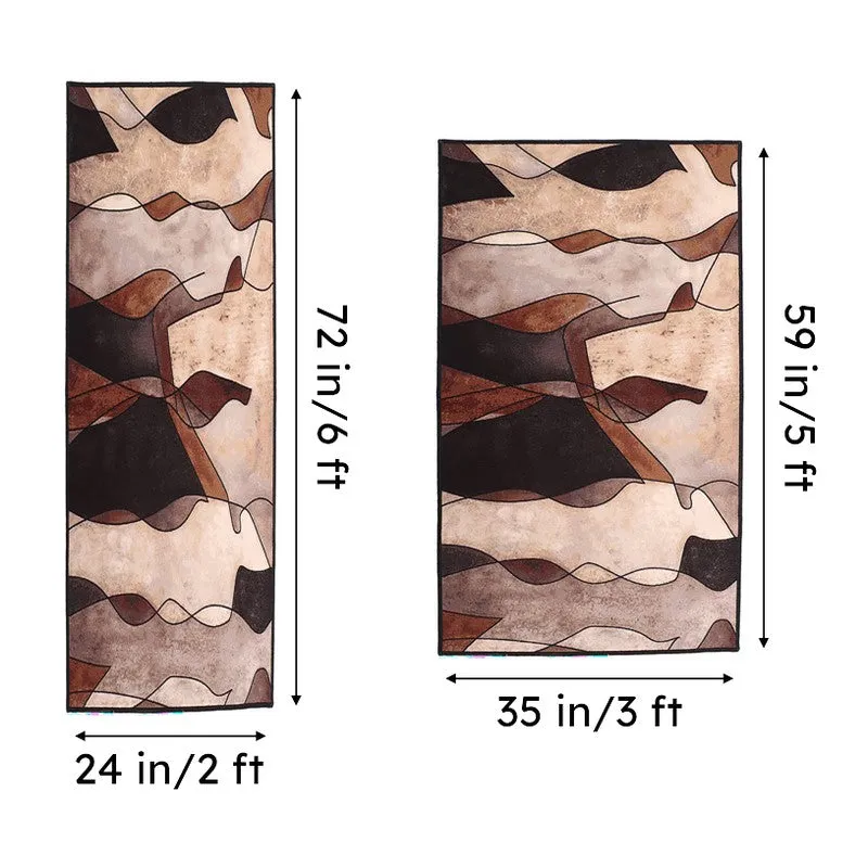 Earthy Abstracts Anti-Skid Carpet media 7