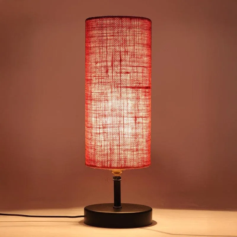 Mini Magic Jute Table Lamp - Pink,Black media 6
