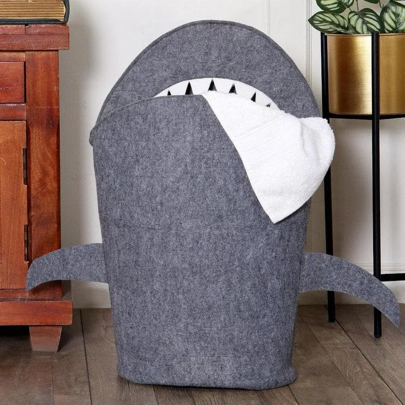 Shark Bite Felt Storage Basket media 1