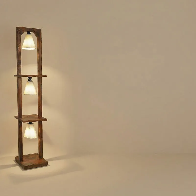 Julep Shelf Jute And Wooden Floor Lamp media 6