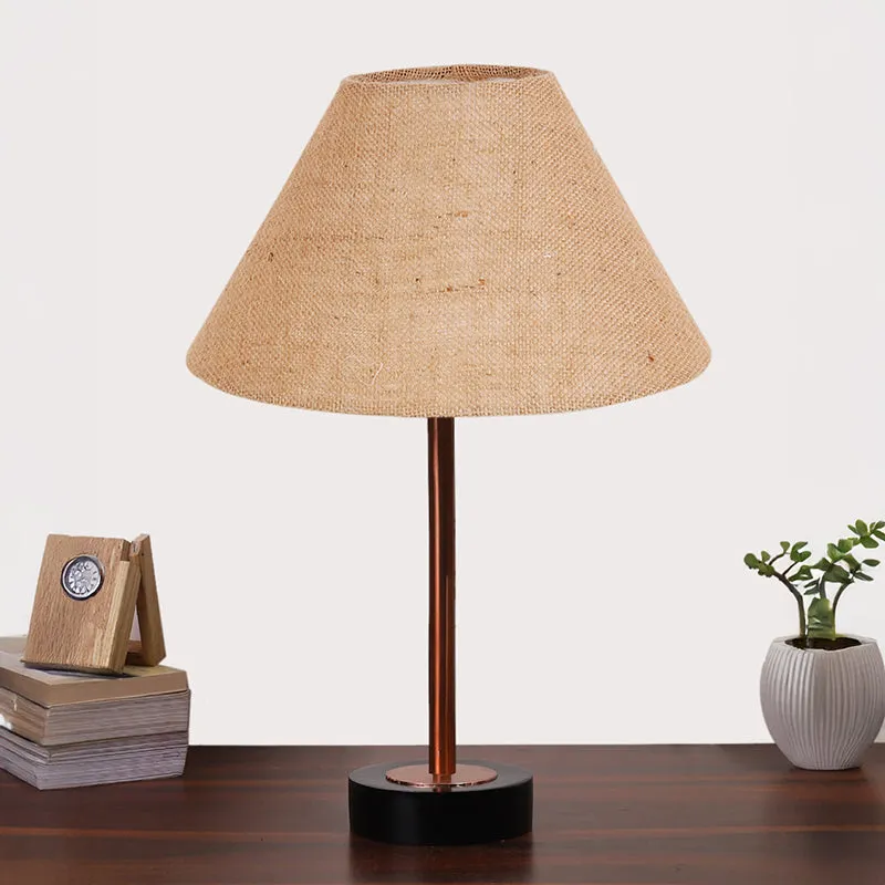 Sienna II Rodin Wooden Table Lamp - Beige,Copper,Black media 3