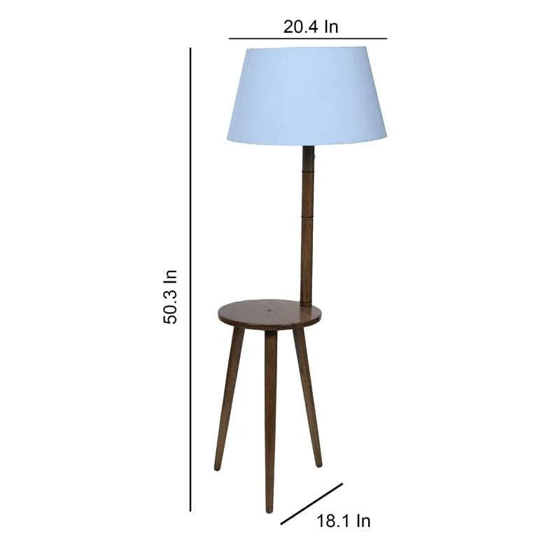 Rosa Miosa Floor Lamp With Shelf - Snow media 5
